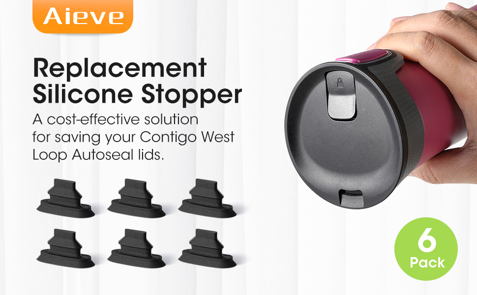 AIEVE 6 Pack Replacement Stopper Compatible for Contigo