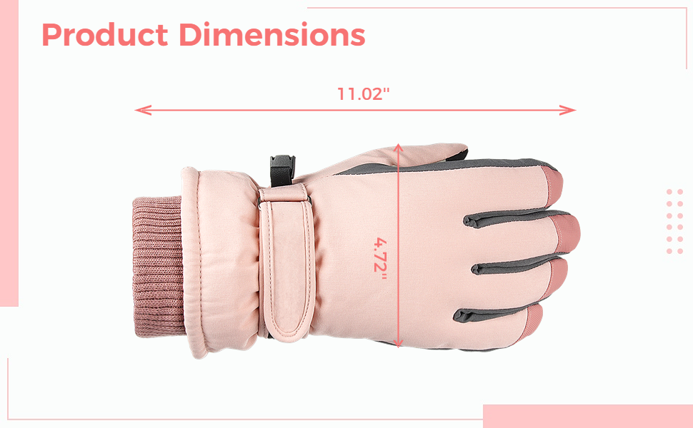 YHomU Ski Gloves for Women