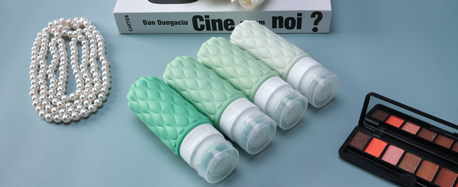 portable travel bottle set with shampoo dispenser 100ml bottles for travel shampoo travel bottles