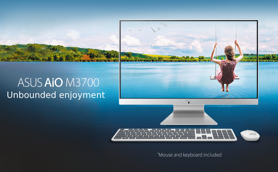 ASUS AiO M3700 AllinOne Desktop PC, 27inch Full HD Antiglare