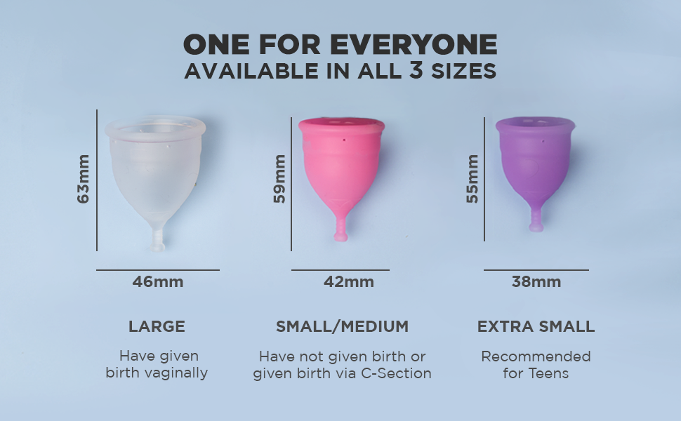 PEESAFE Menstrual Cups For Women Small Medium Size With Pouch Odour/Infection/Rash Free