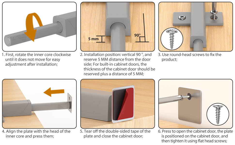 Push to Open Door Latch Jiayi Heavy Duty Push Latch for Doors