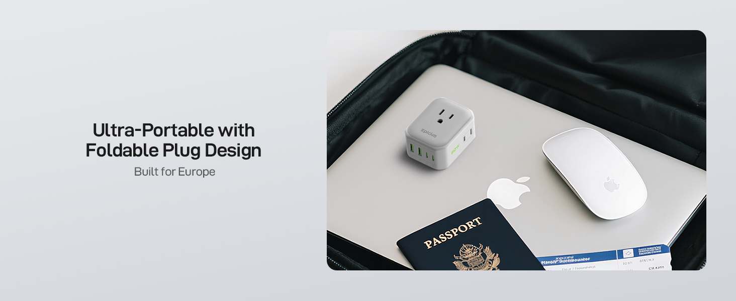 european travel plug adapter charger travel essentials for men women girl 