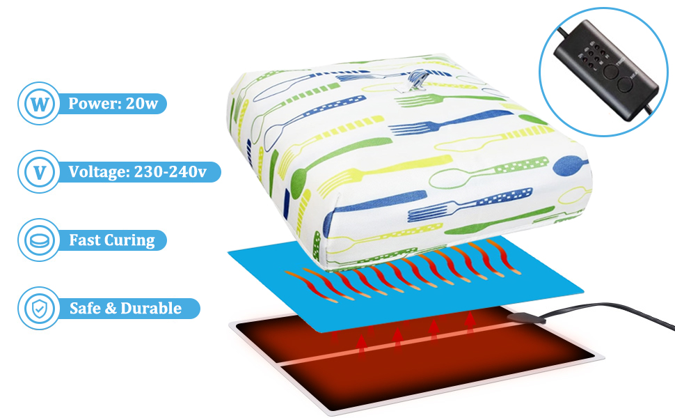 Resin Heating Mat, Resin Molds Heating Pad Lightweight Quick Resin