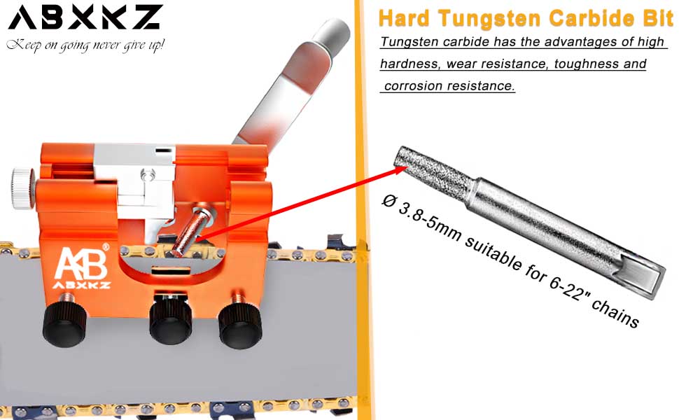 Chainsaw Sharpener Jig, Adjustable Handle Chainsaw Chain
