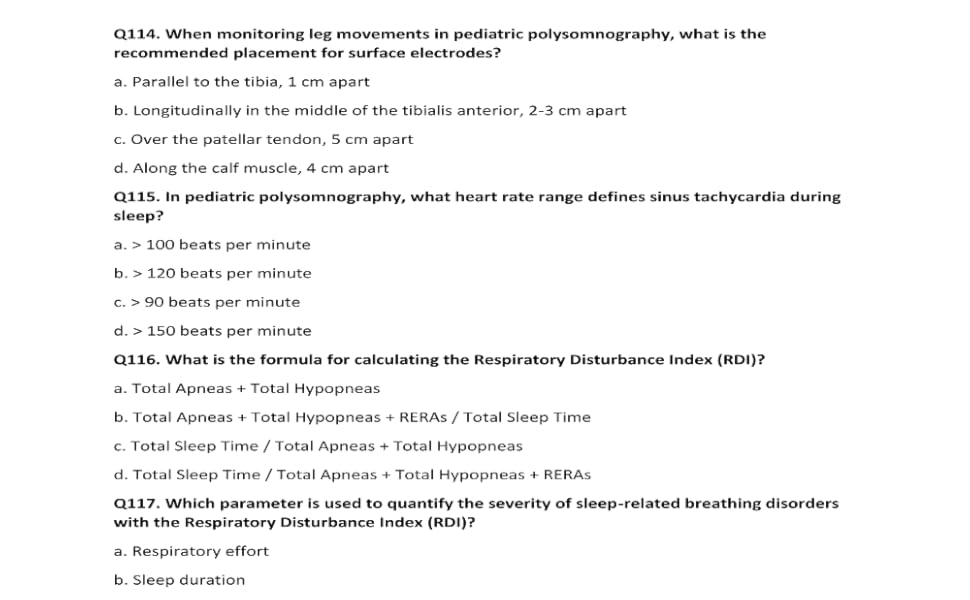 RPSGT exam study guide, 350 practice questions and 2 Practice tests for