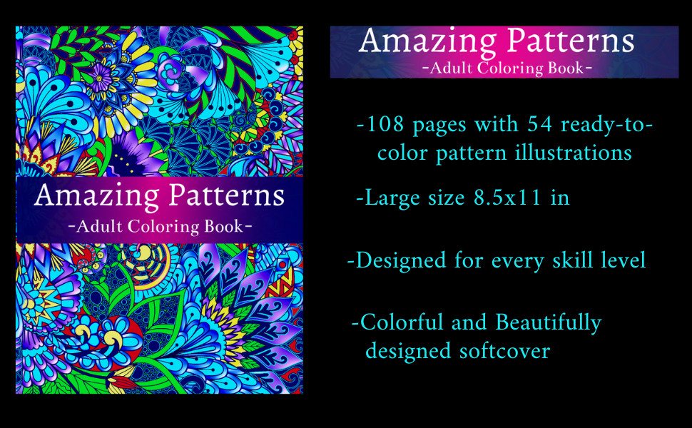 Amazing Patterns Adult Coloring Book