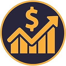 An icon showing financial performance budgeting planning of rental property airbnb vrbo management