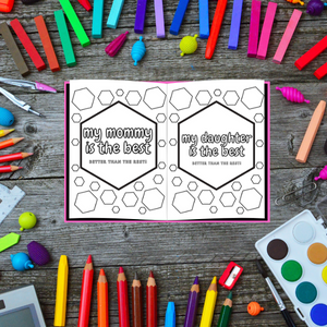 Mommy and Me Coloring Book: 12 Positive Affirmations for Mom and