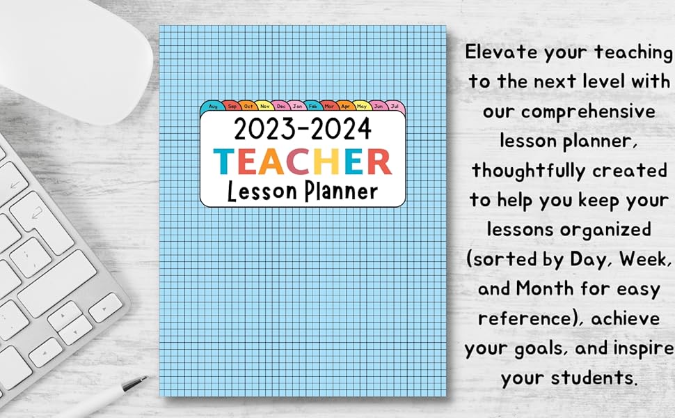 Teacher Lesson Planner 20232024 Simple Lesson Plan & Record Book Book