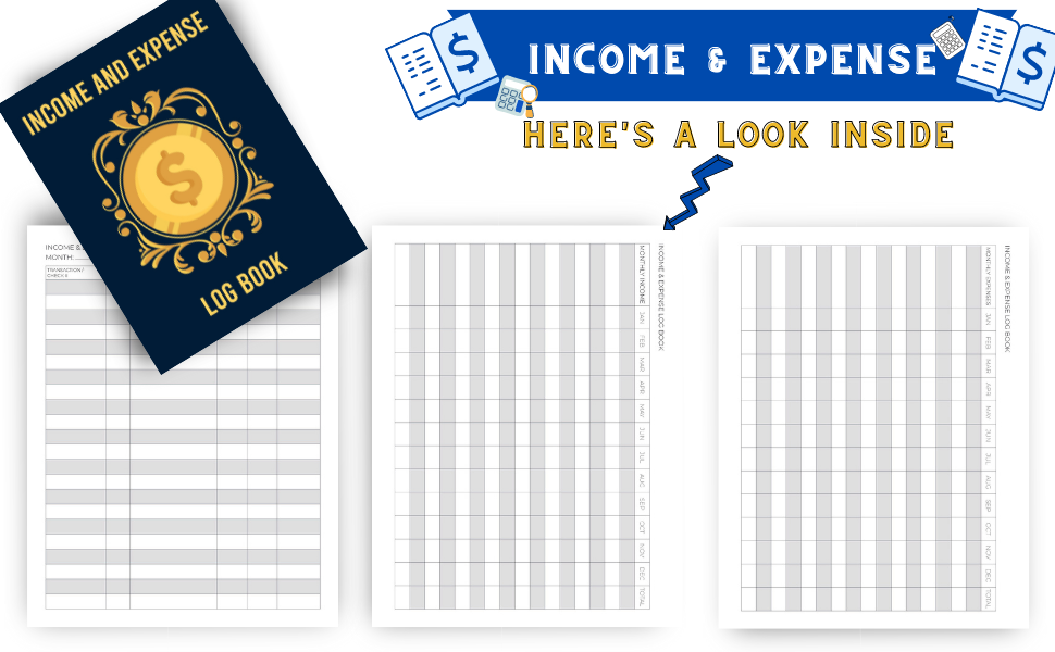 Income & Expense Log Book