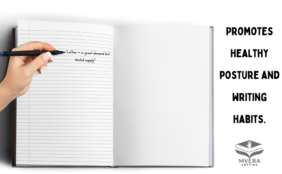 Left Handed College Ruled Notebook Left Handed Black mead marble