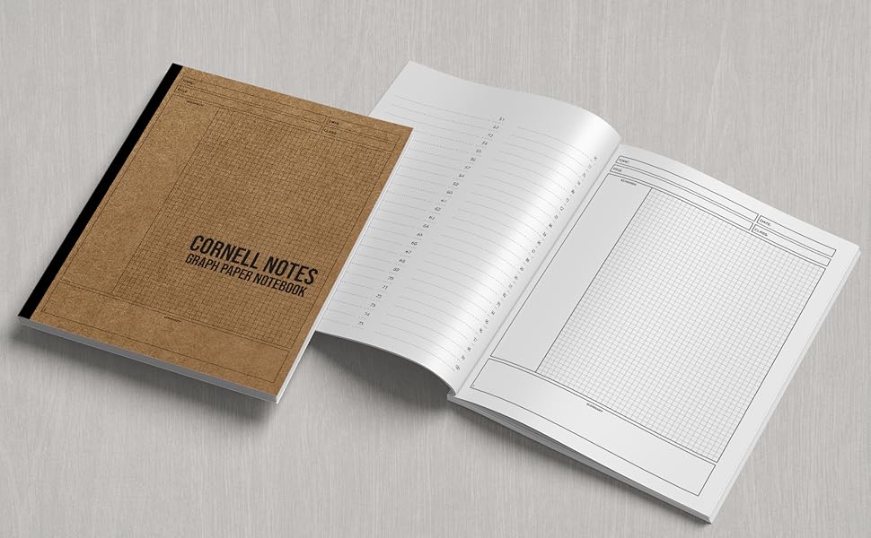 Amazon.com: Cornell Notes Graph Paper Notebook: Cornell Style Note ...