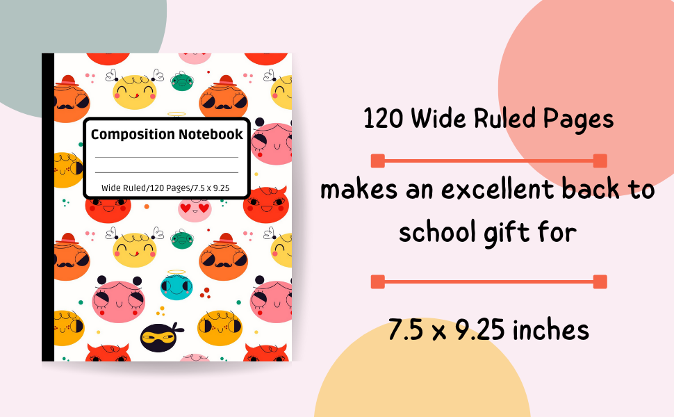Composition Notebook Wide Ruled Cute Composition Notebooks For Teen