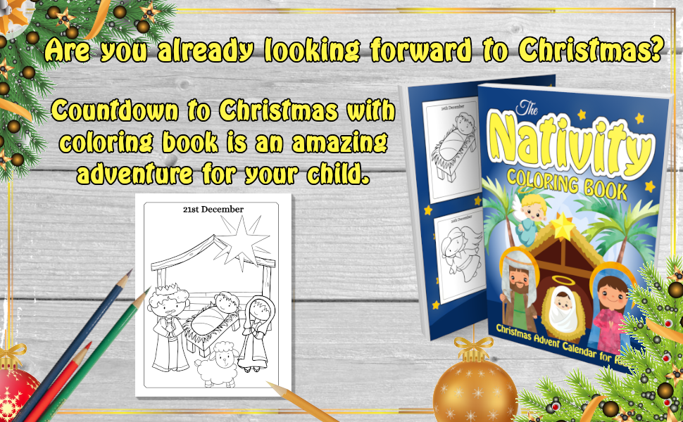 Nativity Coloring Book Countdown To Christmas With Religious And nativity-coloring-book-countdown-to-christmas-with-religious-and