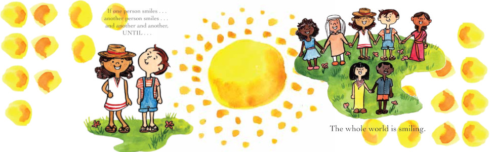 The Little Book of Kindness and the world smiling.