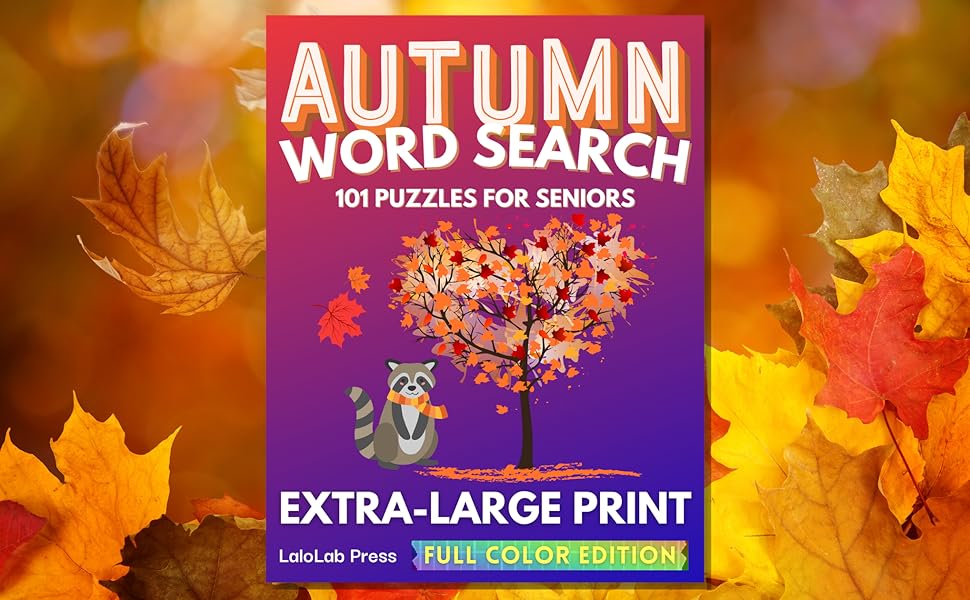 Autumn Extra Large Print Word Search Puzzle Book for Seniors Full
