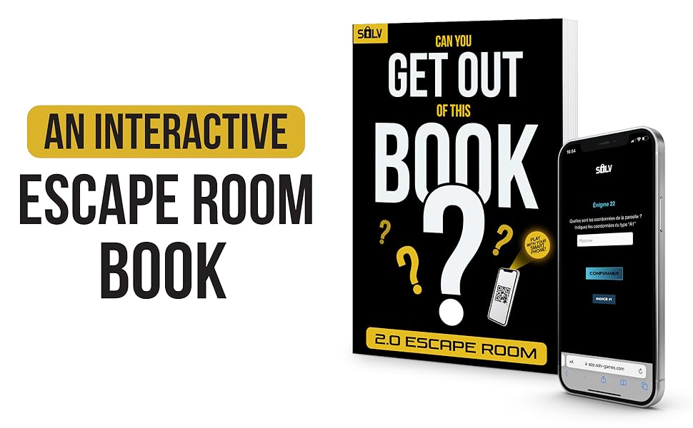 Can you get out of this book? Escape Room book for adults with