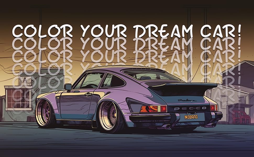 Everything Autos A Mega Car Coloring Book Great Automotive Coloring