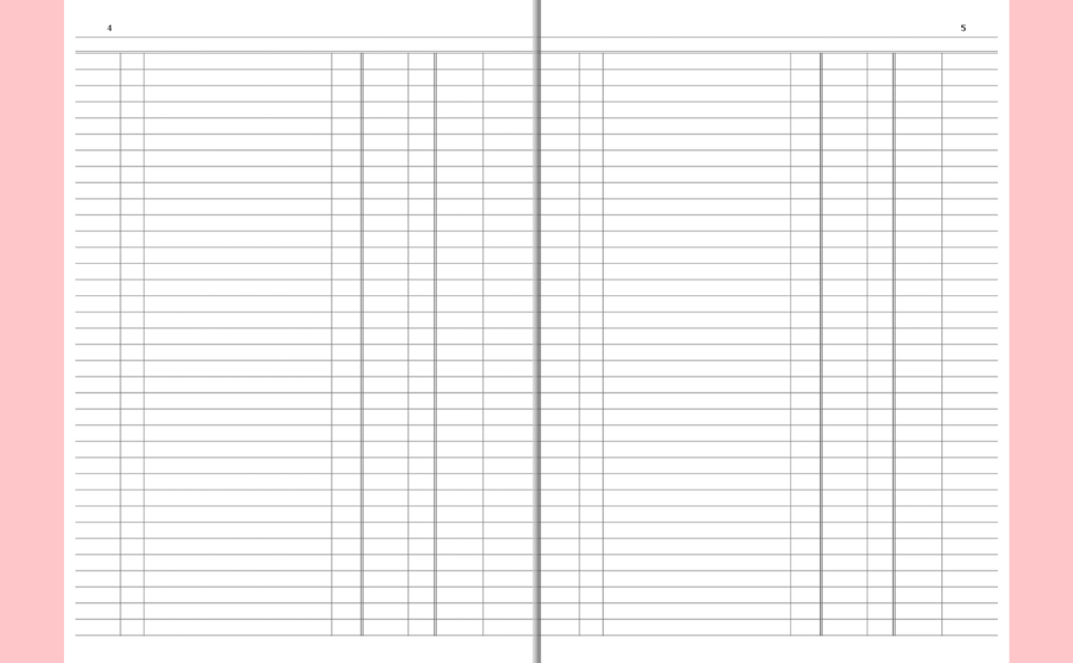Account Book Accounting Ledger Notebook, Journal Ruled