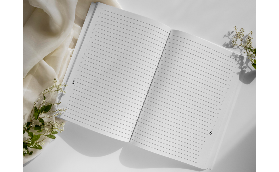 AZ Notebook A5 AZ Lined Notebook With Alphabetical Tabs Printed 4