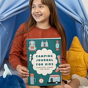 Camping Journal For Kids – Adventure Travel Log Book: Fun Road Trip Campground Notebook, Camper RV Trips Diary, Family Vacation Memories for Children, ... Premium Cover (Kids & Toddlers Fun and Learn) 17 Camping Journal for Kids and Adventure Travel Log Book LogBook Road Trip RV