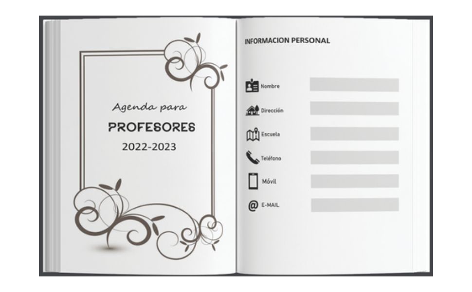 Agenda Escolar 2022 2023 Profesor: Agenda para Profesores y ...