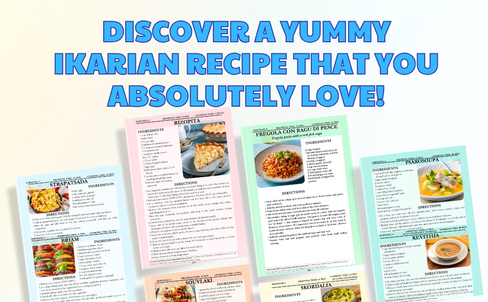 Blue Zone Ikaria Healthy Mediterranean Cookbook Greek