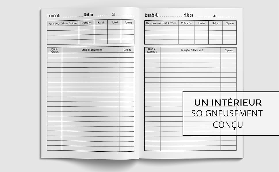Modele Page De Garde Registre Des Délibérations Amazon.fr - Registre main courante securite: Journal de suivi des