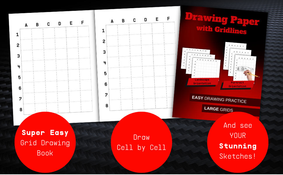 Drawing Paper With Gridlines A Grid Sketchbook For Drawing Grids In