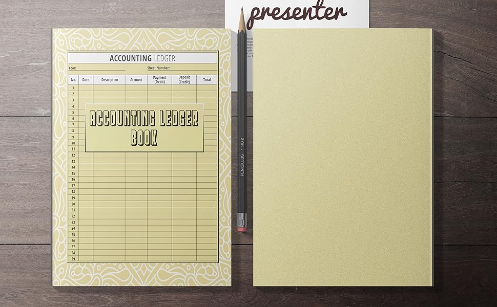 Ledger Book Simple Accounting Ledger Book for Tracking your and