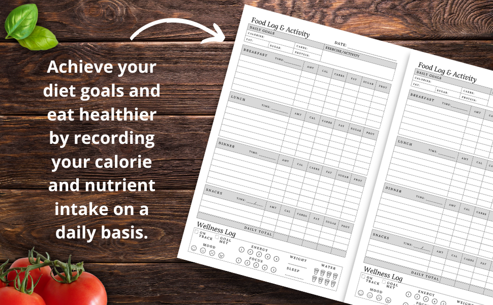 Calorie Counter Book For Weight Loss - Macro Nutrition Tracker