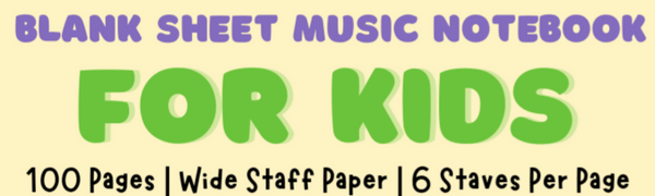 Blank Sheet Music Notebook