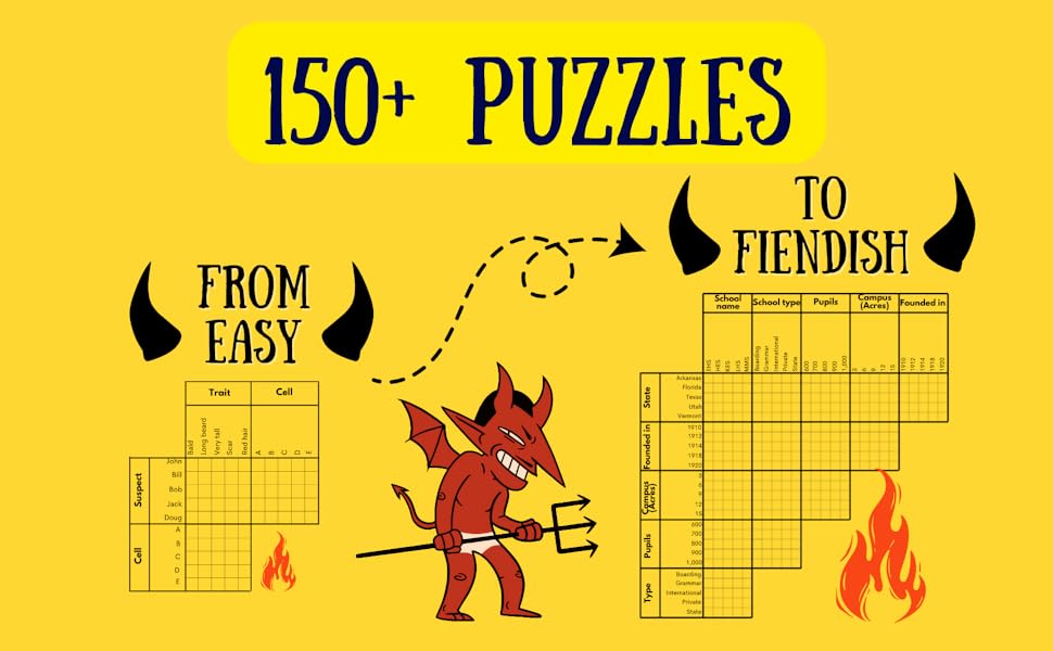 Logic Grid Puzzles Triple Trouble 150 Devilishly Fun Puzzles (3 Books