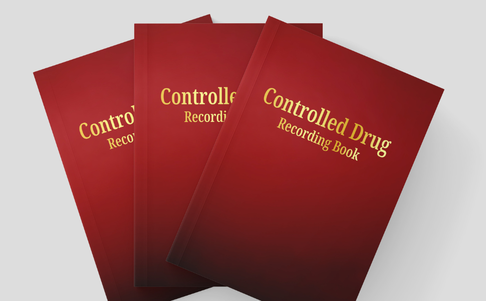 Controlled Drug Recording Book Control Drugs Register Log for Hospital Nursing, Pharmacies