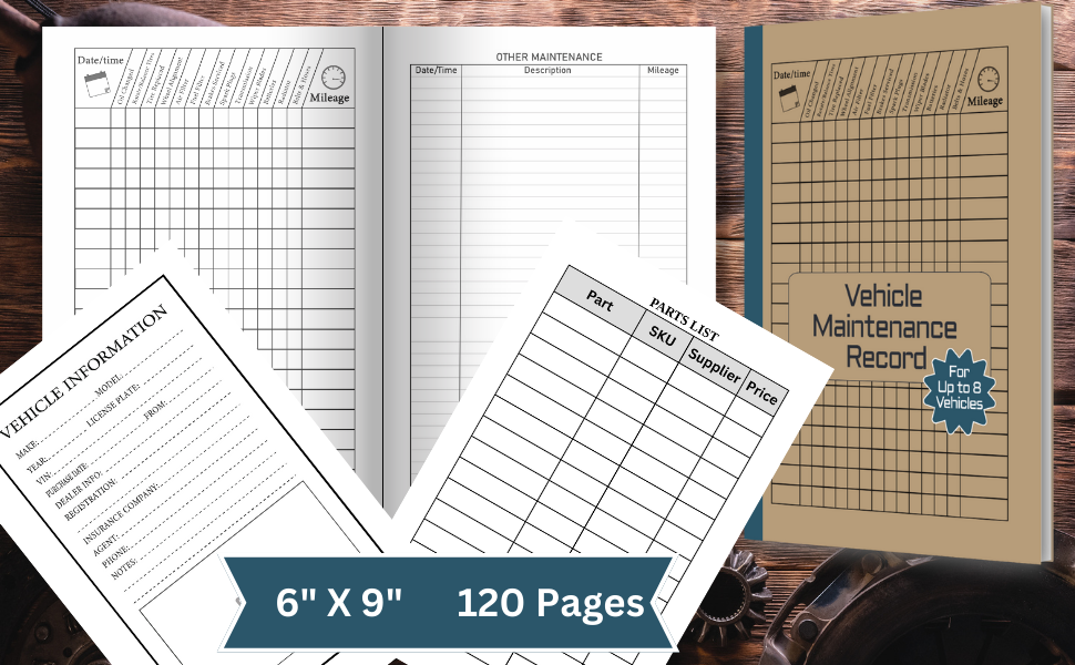 Vehicle Maintenance Record Track, Record and Organize Your Vehicle
