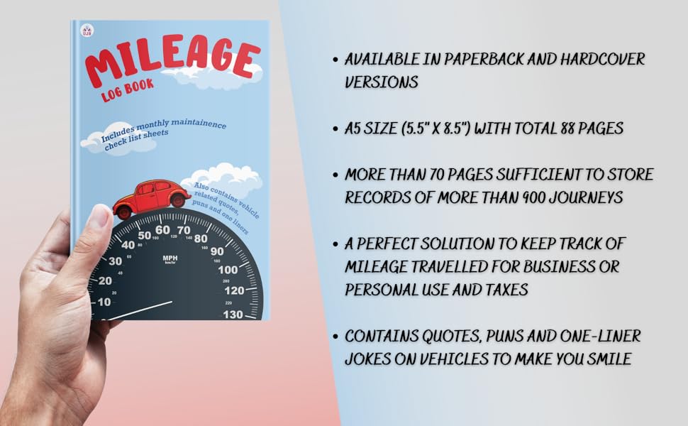 Mileage log book for car Mileage log book for taxes Publications