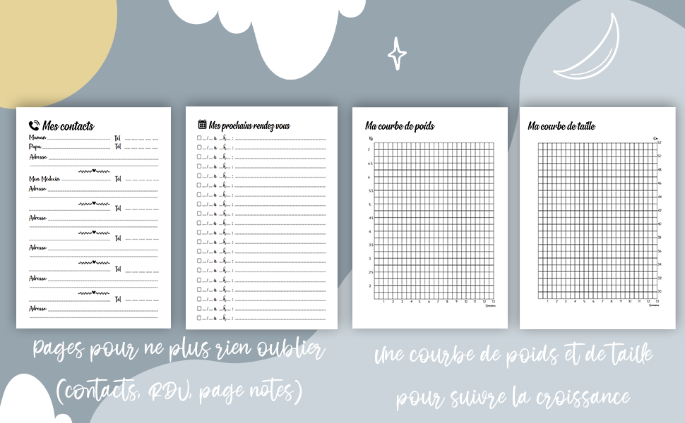 Page De Garde Carnet De Suivi Allaitement Mustela Carnet de Suivi Bébé à Remplir 0 à 3 Mois: Cahier idéal pour un suivi