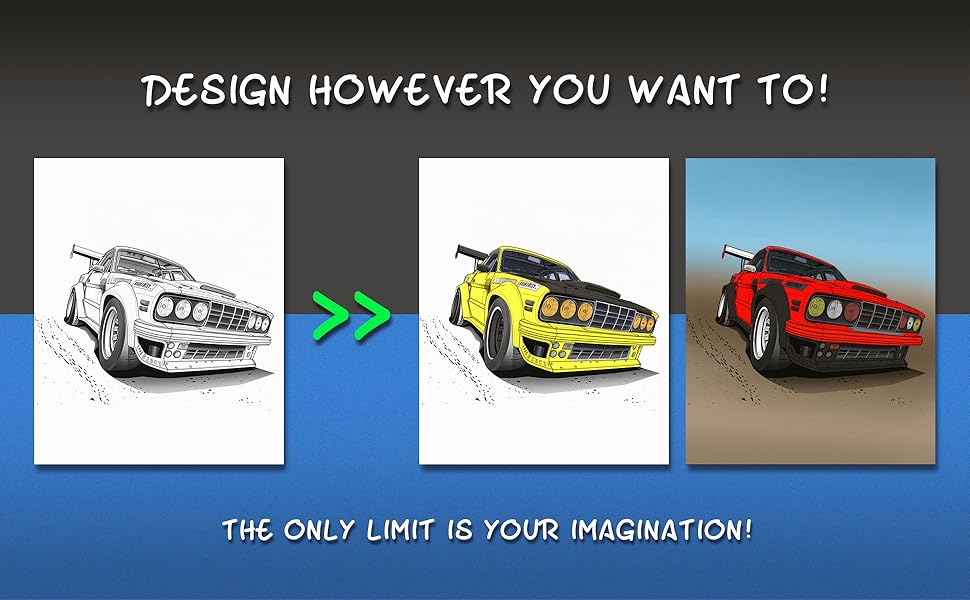 Everything Autos A Mega Car Coloring Book Great Automotive Coloring