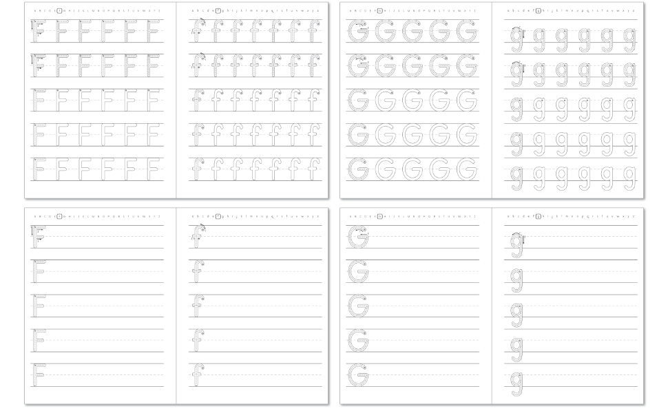 ABC Tracing Letter Tracing Extra Practice Workbook LargePrint