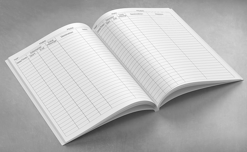Mileage Log Book Vehicle Mileage Journal for Business or Personal