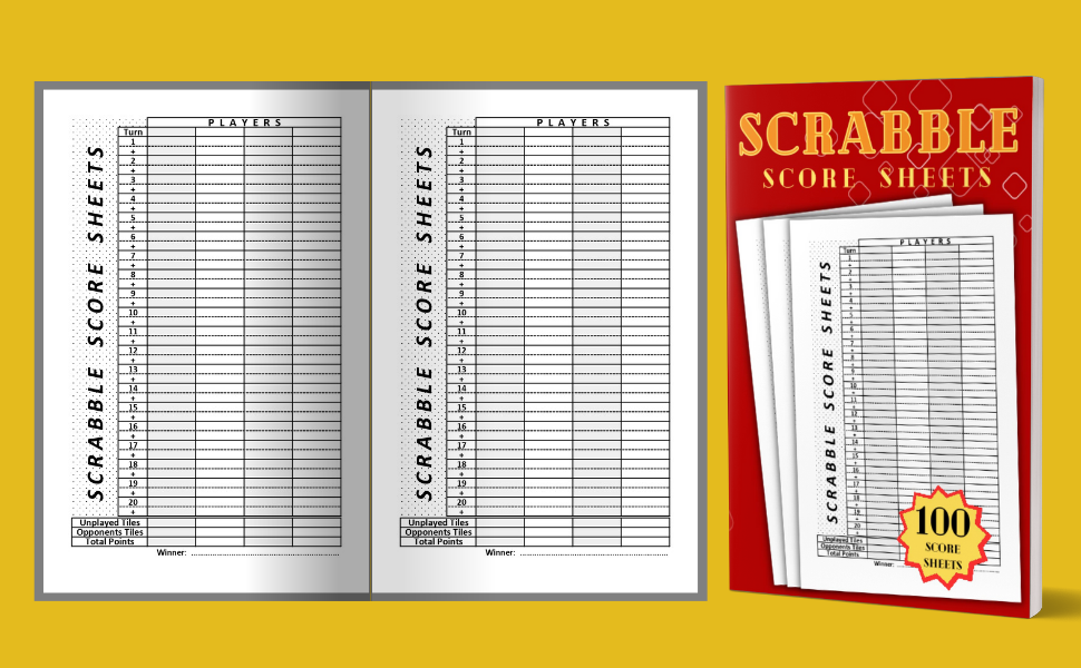 Scrabble Score Tracker Scrabble Score Book Keep Score Like a Pro