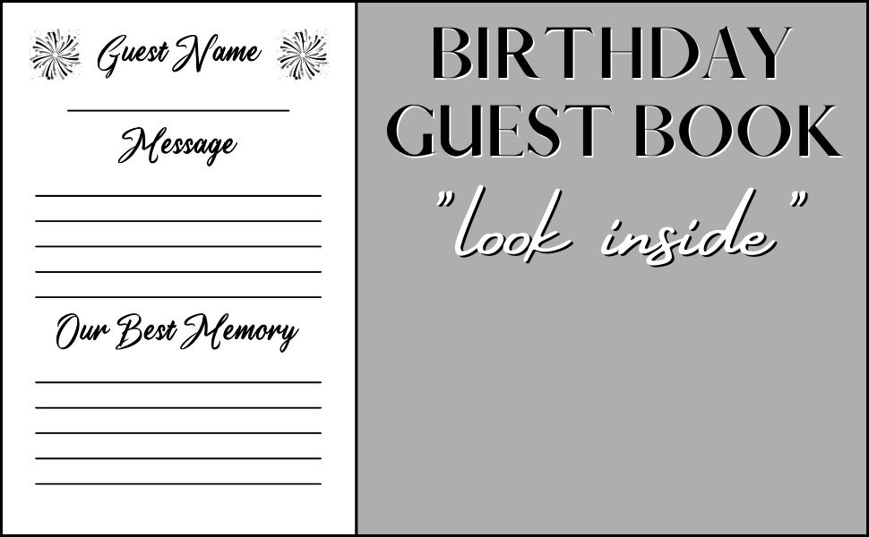 100th Birthday Guest Book Hardcover Hardback For Friends and Family To