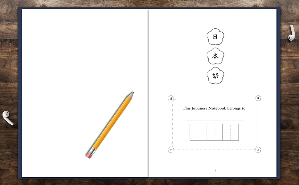 Japanese Writing Practice Notebook Learn To Write Japanese Characters