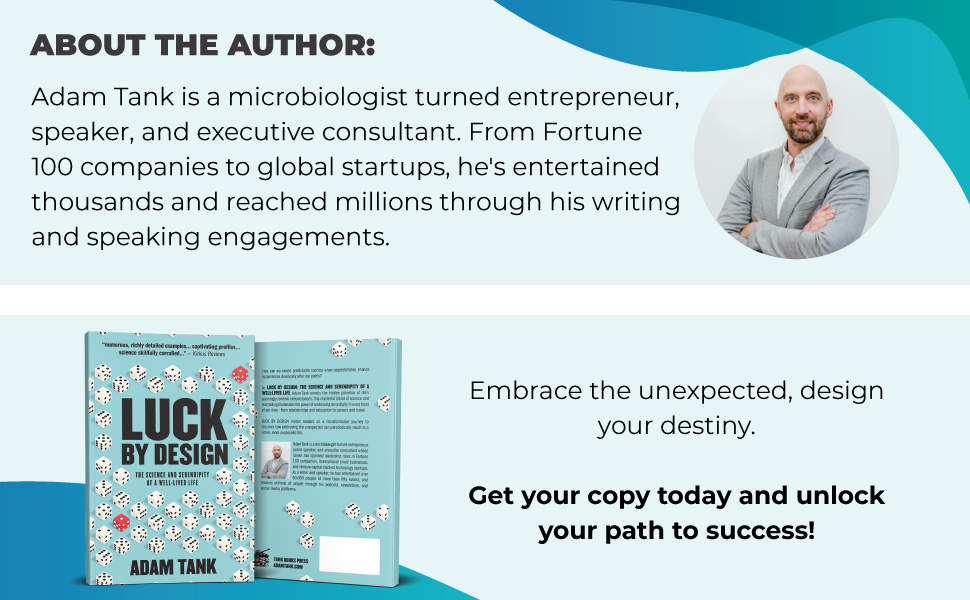 About the author section; embrace the unexpected, design your destiny. Grab your copy today!