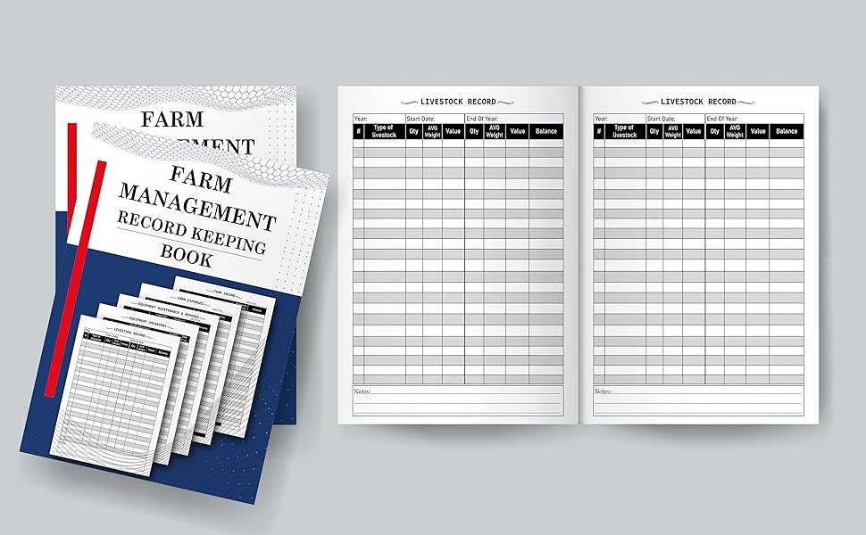 Farm Management Record Keeping Book For Farmers to Keep Record Of
