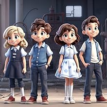 children in an abandoned factory