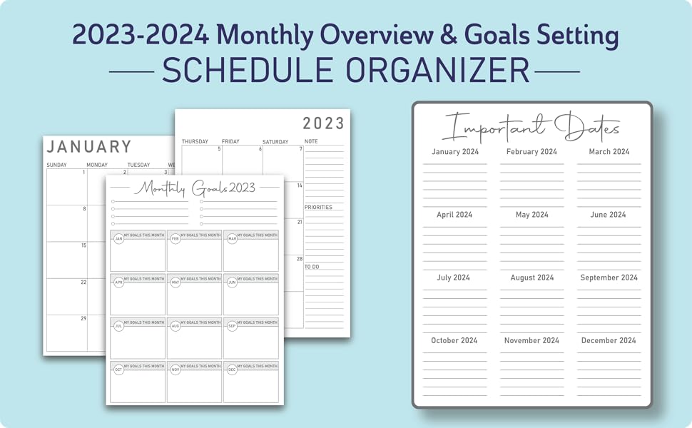 20232024 Monthly Pocket Planner Small 2 Year Pocket Calendar 2023