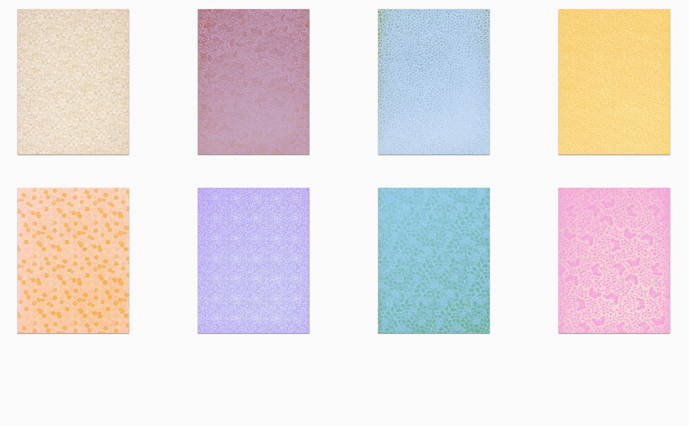 Book Binding Decorative Paper: 18 Sheets of Pastel Light