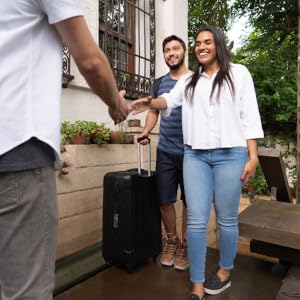 Host greeting guests